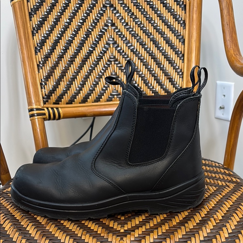 Black Leather Men's Boots